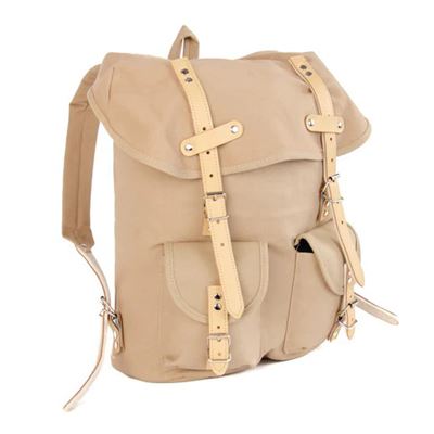 Sac à dos HIKING 15 l avec éléments en cuir KHAKI ESSL - original RU131KHA 6