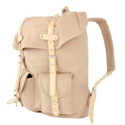 Sac à dos HIKING 15 l avec éléments en cuir KHAKI ESSL - original RU131KHA 5