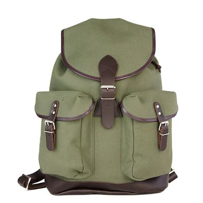 Sac à dos TRUCKSACK 14 l avec éléments en cuir VERT