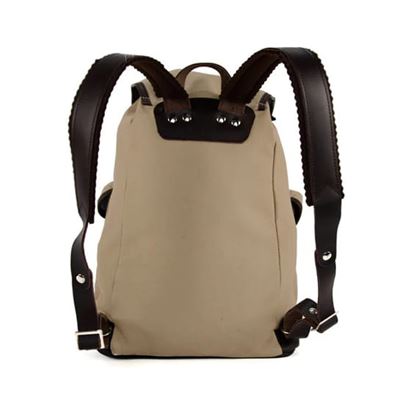 Sac à dos TRUCKSACK 14 l avec éléments en cuir KHAKI/MARRON FONCÉ cuir ESSL - original RU135-SA-D 7