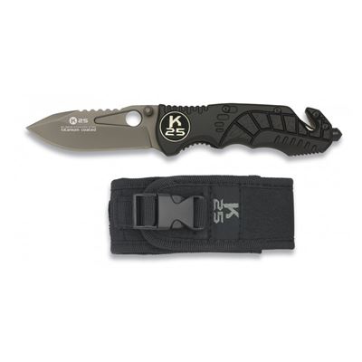 Couteau pliant 19625 sauveteur NOIR