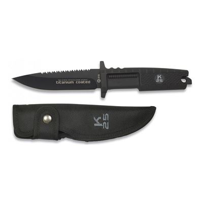Couteau Tactical 31910 lame fixe NOIR