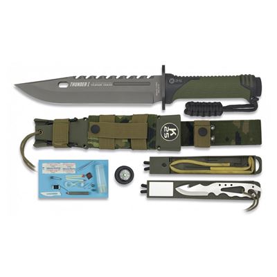 Couteau K25 couteau de survie THUNDER I CAMO/OLIV
