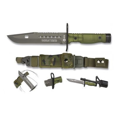 Couteau BAYONET K25 avec étui VERT