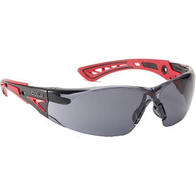 Lunettes de protection RUSH+ verres fumés ROUGES