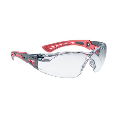 Lunettes de protection RUSH+ SMALL ROUGE TRANSPARENT