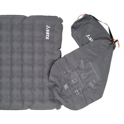 Matelas gonflable LITO 193 x 63 x 8 cm avec sac GRIS YATE SC04722 5