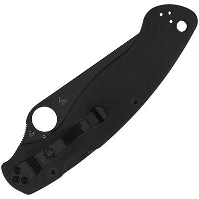 Couteau MILITARY 2 G10 NOIR Spyderco SC36GPBK2 2