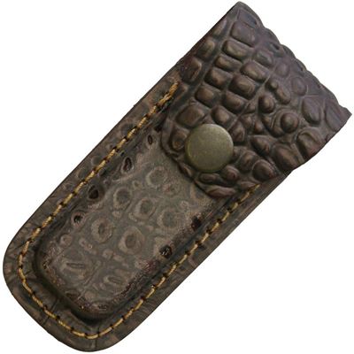 Étui de ceinture CROCODILE pour couteau pliant EN CUIR