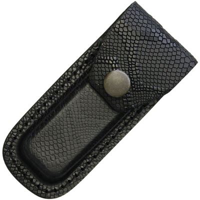 Étui de ceinture SNAKE pour couteau pliant EN CUIR NOIR