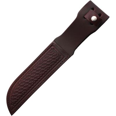 Étui pour couteau à lame fixe 7,5" en cuir MARRON FONCÉ