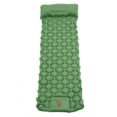 Matelas McGuire avec pompe à pied intégrée et oreiller VERT