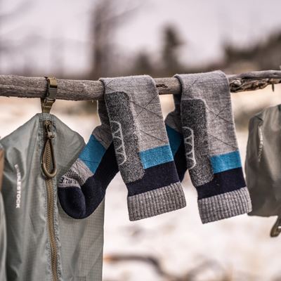 Chaussettes FIELD COBALT BLUE EBERLESTOCK SOFBL 3