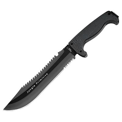 Machete JUNGLE PRIMITIVE avec étui NOIR