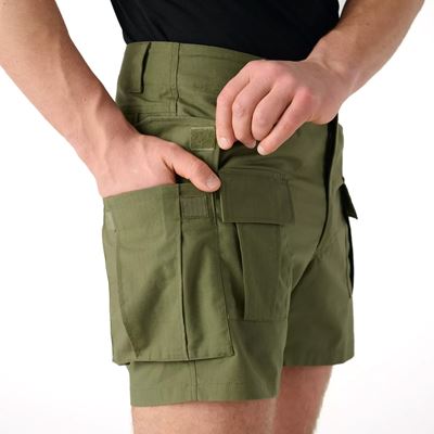 Short CARGO rip-stop stretch OLIVE GREEN Helikon-Tex® SP-CRO-SP-02 5