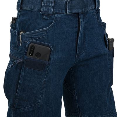 Short UTS URBAN TACTICAL 11" rip-stop en denim bleu Helikon-Tex® SP-UTK-DS-97 4