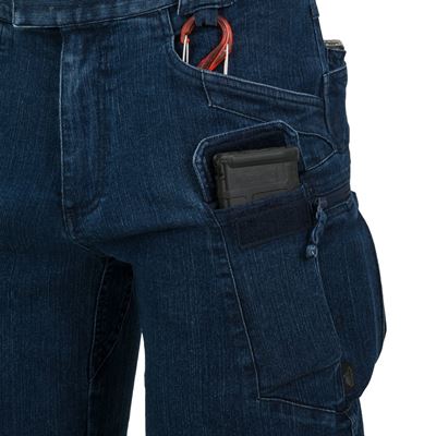 Short UTS URBAN TACTICAL 11" rip-stop en denim bleu Helikon-Tex® SP-UTK-DS-97 7