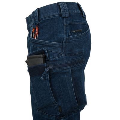 Short UTS URBAN TACTICAL 11" rip-stop en denim bleu Helikon-Tex® SP-UTK-DS-97 8