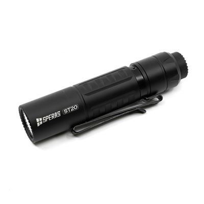 Lampe torche ST20A compacte, 1300 lumens, 175 mètres, IP68 NOIR