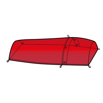 Sac de survie pour deux personnes SURVIVAL BAG DOUBLE ROUGE WARMPEACE W-4551 2