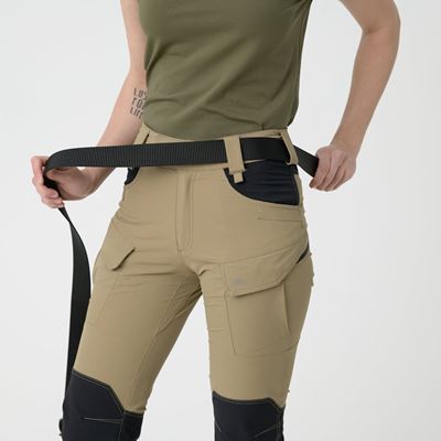 Pantalon femme OUTDOOR TACTICAL® softshell KHAKI/NOIR Helikon-Tex® SW-OTP-NL-1301A 2