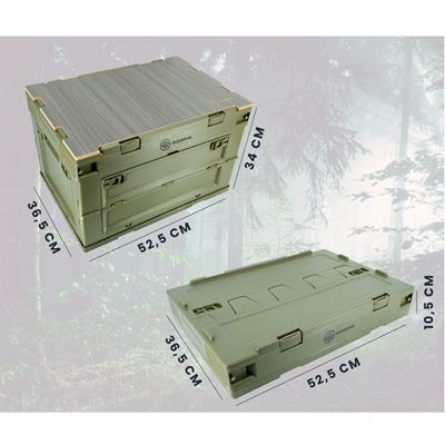 Caisse de rangement pliable Flexbox 50L VERTE BUSHPEAK SW10079.1 3
