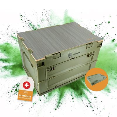 Caisse de rangement pliable Flexbox 50L VERTE