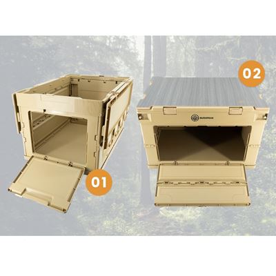 Caisse de rangement pliable Flexbox 50L SABLE BUSHPEAK SW10079.2 3