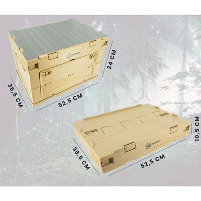 Caisse de rangement pliable Flexbox 50L SABLE BUSHPEAK SW10079.2 2