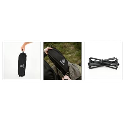 Chaise Wildscape haute, légère et pliable NOIRE BUSHPEAK SW10080.1 2