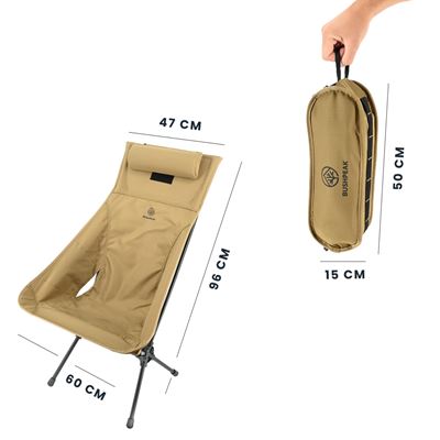 Chaise Wildscape haute, légère et pliable SABLE BUSHPEAK SW10080.3 2