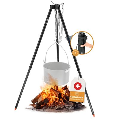 Trépied pliable ALU NOIR avec housse BUSHPEAK SW10115 2