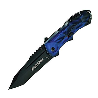 Couteau pliant bleu noir tantoo SMITH & WESSON
