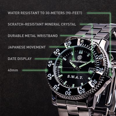 Montre SMITH & WESSON S.W.A.T. bracelet métallique Smith & Wesson® SWW-45M 3