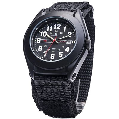 Montre HF12BT avec bracelet en nylon NOIR ET BLANC