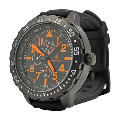 Montre CALIBRATOR avec bracelet en caoutchouc ORANGE