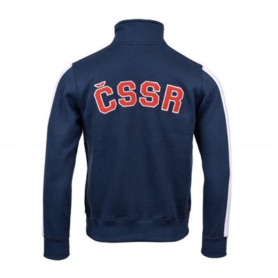 Sweat-shirt rétro ČSSR avec bande BLEU ostatní T20-0031 3