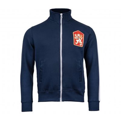 Sweat-shirt rétro ČSSR avec bande BLEU