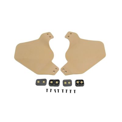 Protections faciales pour casques à rail 2 pièces SABLE DU DÉSERT