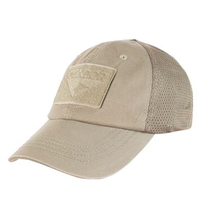 Casquette OPERATOR MESH avec panneaux velcro KHAKI
