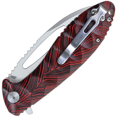 Couteau pliant NEO-SHILIN F à lame lisse ROUGE DEFCON TD009FRD 5