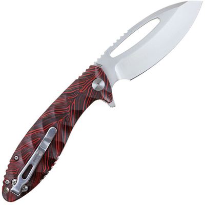 Couteau pliant NEO-SHILIN F à lame lisse ROUGE DEFCON TD009FRD 4