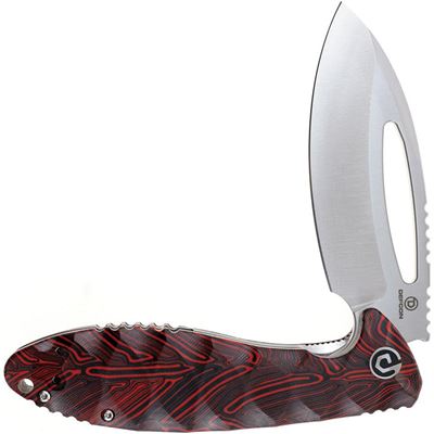 Couteau pliant NEO-SHILIN F à lame lisse ROUGE DEFCON TD009FRD 3