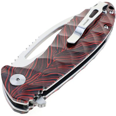 Couteau pliant NEO-SHILIN F à lame lisse ROUGE DEFCON TD009FRD 8