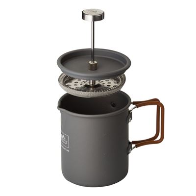 Bouilloire CAMP avec filtre FRENCH PRESS 600 ml GRIS