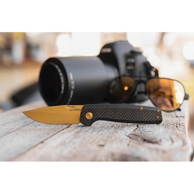 Couteau pliant TERMINUS SJ LTE Carbon GOLD SOG TM1007-BX 2