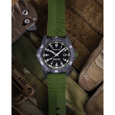 Montre USMC DIVE 1015 300 m VERT  TMEPT1015G 6
