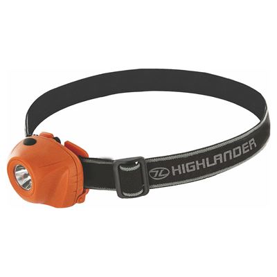 Lampe frontale BEAM 1 Watt/50 Lumens ORANGE