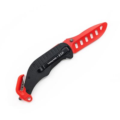 Couteau pliant ZÁCHRANÁŘ d'entraînement ROUGE ESP TRK-01 4
