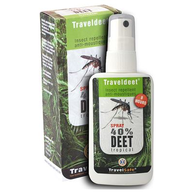 Répulsif anti-insectes 40 % DEET TROPICAL Traveldeet